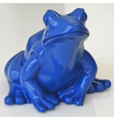 Painting titled "Blue Frog Sculpture" by Unknown Artist, Original Artwork