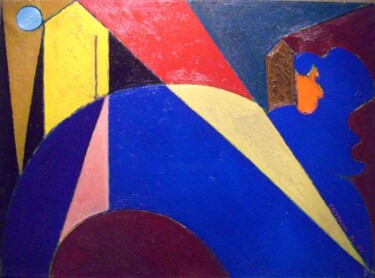 Картина под названием "Косогор (slope)" - Unknown Artist, Подлинное произведение искусства, Масло