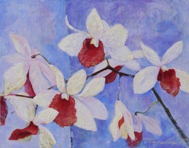 Картина под названием "Орхидеи" - Unknown Artist, Подлинное произведение искусства