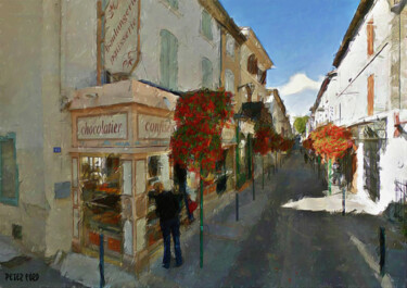 Painting titled "Rue Saint Antoine,…" by Unknown Artist, Original Artwork
