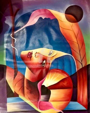 Pintura titulada "MOTHER NATURE 3" por Unknown Artist, Obra de arte original, Oleo