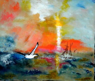 Painting titled "Albatros the Marine…" by Unknown Artist, Original Artwork, Oil