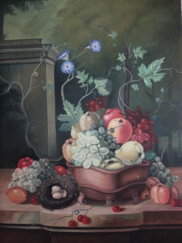 Painting titled "Fruits Themes" by Unknown Artist, Original Artwork