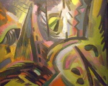 Картина под названием "Глухомань (backwood…" - Unknown Artist, Подлинное произведение искусства, Масло