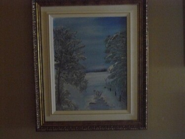 Peinture intitulée "Aurore hivernale" par Unknown Artist, Œuvre d'art originale