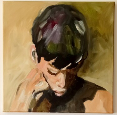 Картина под названием "The boy" - Unterwelz, Подлинное произведение искусства, Акрил Установлен на Деревянная рама для носил…