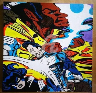 Painting titled "Uppercut" by Untitled, Original Artwork, Acrylic