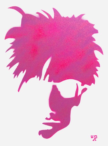 Pittura intitolato "Spacing out with Wa…" da Majelle Wams (Signed: Up), Opera d'arte originale, Spray Montato su Barella di…
