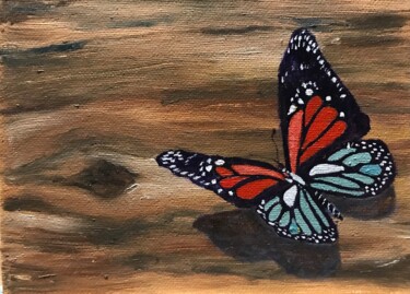 Картина под названием "Бабочка" - Iryna Budai, Подлинное произведение искусства, Масло