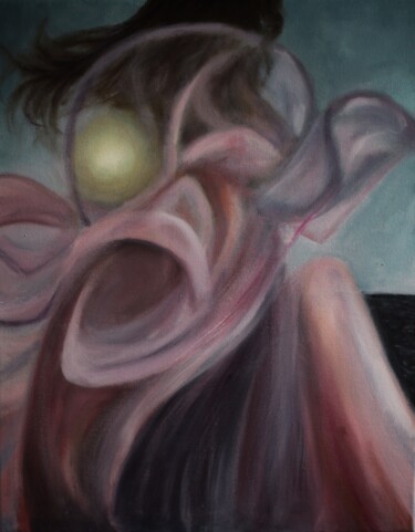 Картина под названием "Муза прибоя" - Iryna Budai, Подлинное произведение искусства, Масло