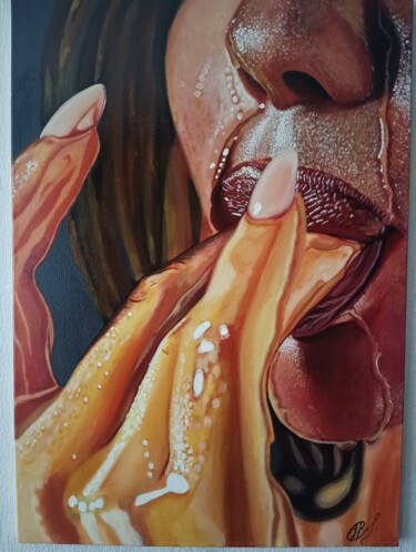 Картина под названием "Мёд" - Юра Рязанцев, Подлинное произведение искусства, Акрил