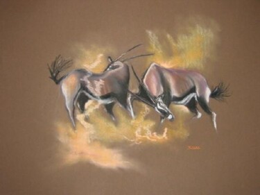 Dessin intitulée "Oryx" par Urban Nature, Œuvre d'art originale