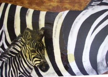 Pintura intitulada "Zebras" por Francisco Urbano, Obras de arte originais