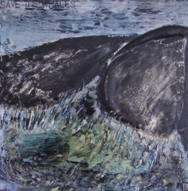 Pintura intitulada "Save the Whales" por Francisco Urbano, Obras de arte originais