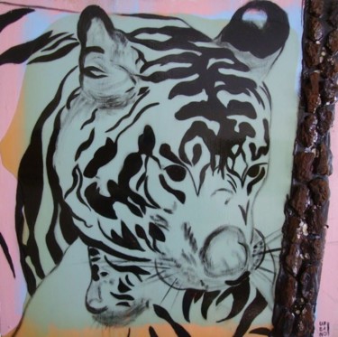 Pintura intitulada "Baby Tiger" por Francisco Urbano, Obras de arte originais
