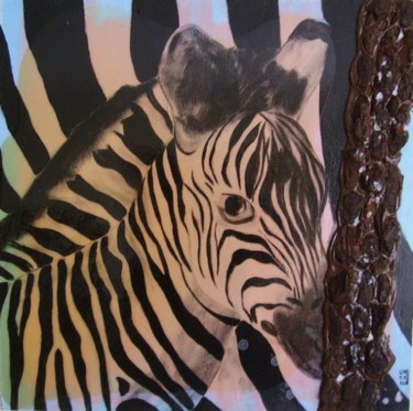 Pintura intitulada "Baby Zebra" por Francisco Urbano, Obras de arte originais