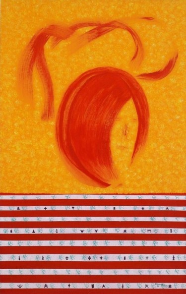 Painting titled "Sinais de uma nova…" by Urbano Da Cruz, Original Artwork, Acrylic