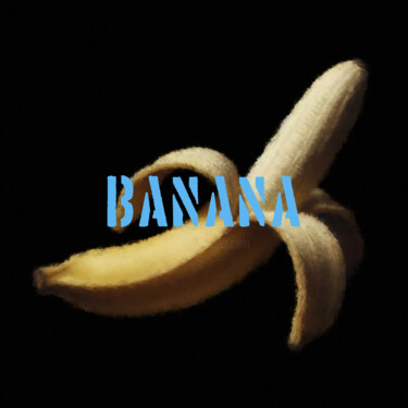 Gravures & estampes intitulée "Banana" par Urfrnd, Œuvre d'art originale, Peinture numérique