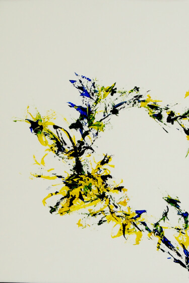 Painting titled "Spring Garden I" by Uriel Romero, Original Artwork, Acrylic