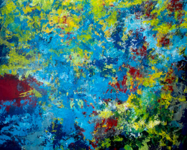 Картина под названием "A walk on the fores…" - Uriel Romero, Подлинное произведение искусства, Акрил Установлен на Деревянна…