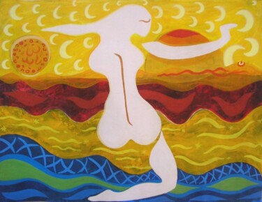 Peinture intitulée "tramontane" par Uriel Vallois, Œuvre d'art originale