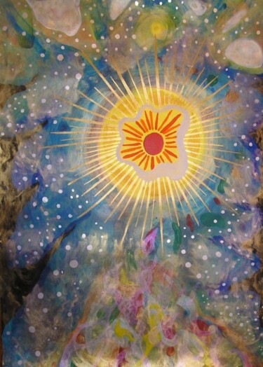 Peinture intitulée "étoile" par Uriel Vallois, Œuvre d'art originale