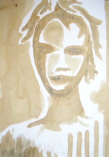 Dessin intitulée "visage" par Uriel Vallois, Œuvre d'art originale