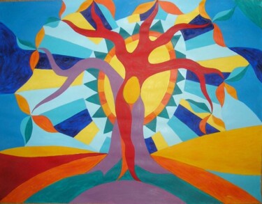 Peinture intitulée "graine d'arbre" par Uriel Vallois, Œuvre d'art originale