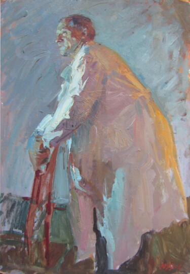 Картина под названием "Этюд 3 к картине "У…" - Юрий Викторович Гусев, Подлинное произведение искусства, Масло