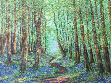 Painting titled "Grove" by Uriy Bykov, Original Artwork, Oil