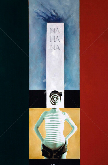 Painting titled "Republica Na Na Na" by Uro Bannera, Original Artwork, Acrylic