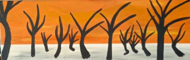 Painting titled "namibia" by Urs Schilt, Original Artwork, Acrylic