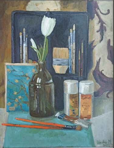 "Mart" başlıklı Tablo Maria Ursatiev-Verdeș (URSATIEV.M) tarafından, Orijinal sanat, Petrol