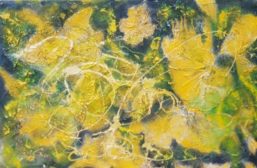 Painting titled "Yellow dreams" by Ursula Gnech, Original Artwork, Acrylic