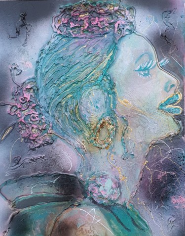 Peinture intitulée "(intern.womensday)L…" par Ursula Gnech, Œuvre d'art originale, Acrylique