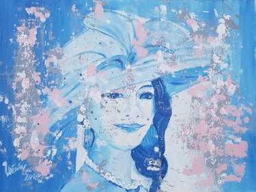 Malerei mit dem Titel "Ravishing lady" von Ursula Gnech, Original-Kunstwerk, Acryl