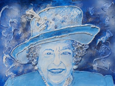Malerei mit dem Titel "The admirable Queen…" von Ursula Gnech, Original-Kunstwerk, Acryl