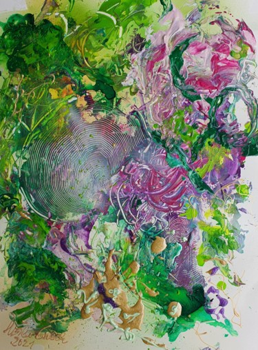 Pintura titulada "Touche the nature" por Ursula Gnech, Obra de arte original, Acrílico