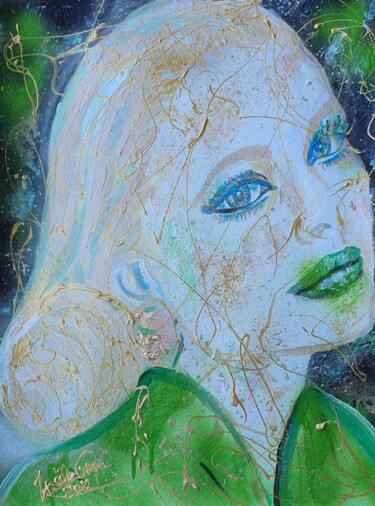 Painting titled "Forever Grace of Mo…" by Ursula Gnech, Original Artwork, Acrylic