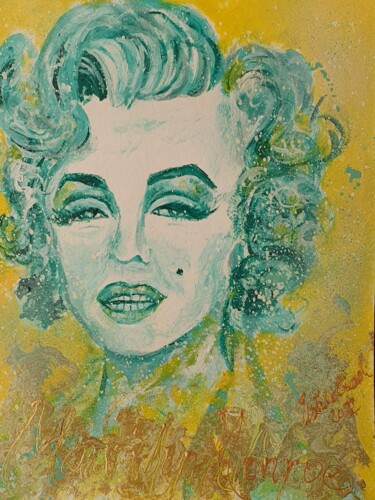 「Glamour forever Mar…」というタイトルの絵画 Ursula Gnechによって, オリジナルのアートワーク, オイル