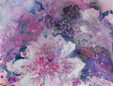 Peinture intitulée "Magnolia-Beautyin S…" par Ursula Gnech, Œuvre d'art originale, Acrylique