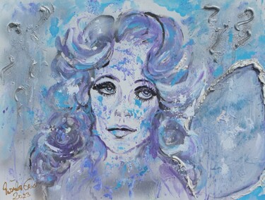 Pittura intitolato "Angel on my side" da Ursula Gnech, Opera d'arte originale, Acrilico