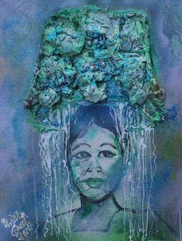 Картина под названием "Beauty from the lan…" - Ursula Gnech, Подлинное произведение искусства, Акрил