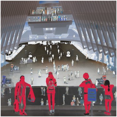 Digital Arts με τίτλο ""Hell" -Oculus, Sta…" από Ursula Thielemann, Αυθεντικά έργα τέχνης, 2D ψηφιακή εργασία