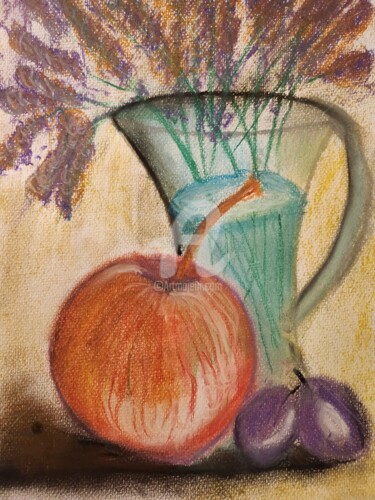 Pintura intitulada "Wspomnienie jesieni…" por Urszula Elżbieta Owsiana (qulia), Obras de arte originais, Pastel