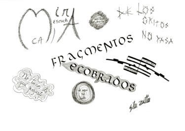 Zeichnungen mit dem Titel "fragmentos-recobrad…" von Úrsula San Cristóbal, Original-Kunstwerk, Andere