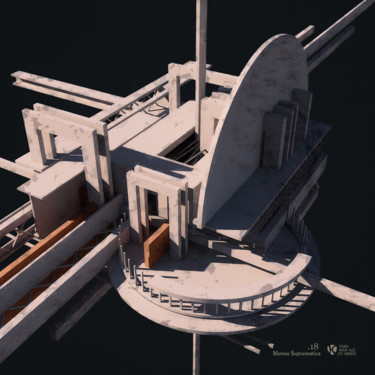 Monas Suprematica XVIII Digitale Künste mit dem Titel "Monas Suprematica X…" von Borys Yushmanov, Original-Kunstwerk, 3D Modellierung