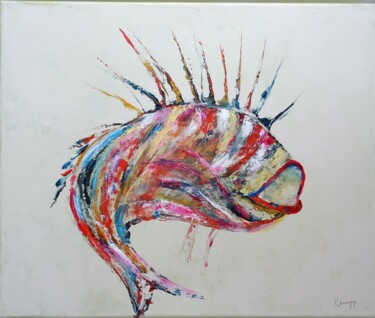 绘画 标题为“Feuerfisch” 由Ute Lempp, 原创艺术品, 丙烯
