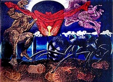 Peinture intitulée "ETERNEL EPHEMERE" par Utrera, Œuvre d'art originale, Autre
