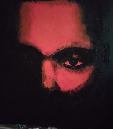 Pittura intitolato "The weeknd" da Uvindu Joshep, Opera d'arte originale, Acrilico